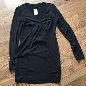Black cocktail dress long sleeve